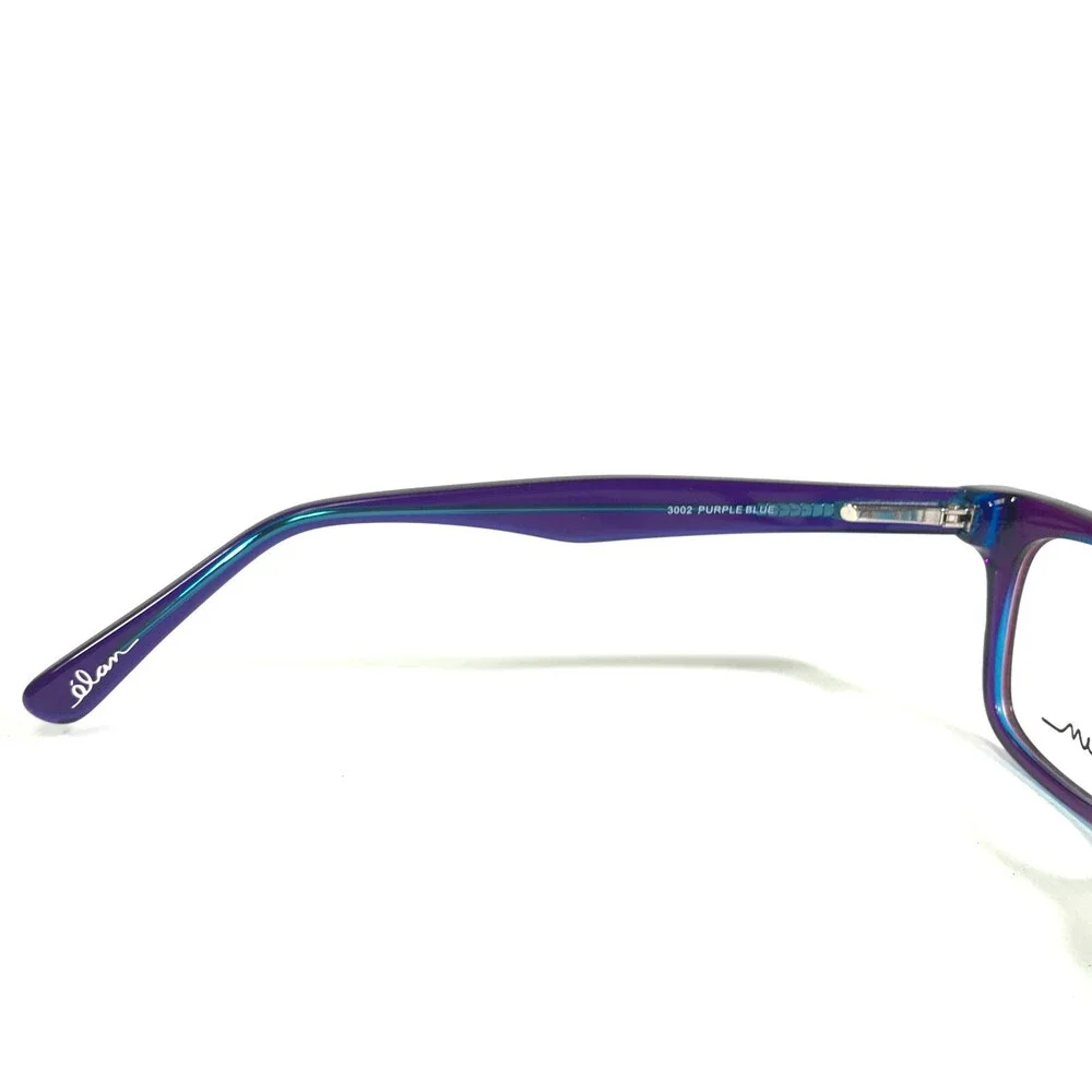Elan 3002 PURPLE BLUE Eyeglasses Frames Square Full Rim 50-17-140